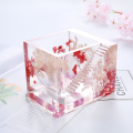 Creative DIY Square Staircase Potted Silicone Molds Storage Box For Cut Mold DIY Crystal Epoxy UV Gift Box Jewelry Tools Moulds