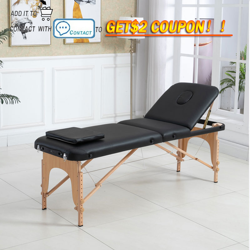 Folding massage table Massage Bed 3 Fold massage bed massage table table massage Massage chair Eyelashes Massage table