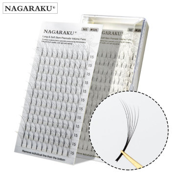 NAGARAKU eyelashes makeup eyelash bundles 3D-6D Premade Fans Russian Volume Eyelash Black Faux Mink Premium Eyelash Application