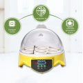 Mini 7 Egg Automatic Incubator Poultry Incubator Brooder Digital Temperature Hatchery Egg Incubator Chicken Duck Bird