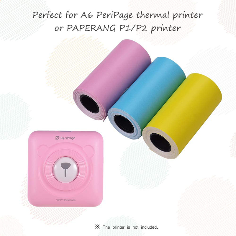 3 rolls Mini Printer for Paperang & Peripage Thermal Paper 57mm x 30 mm POS Printer Mobile Bluetooth Cash Register Rolling Paper