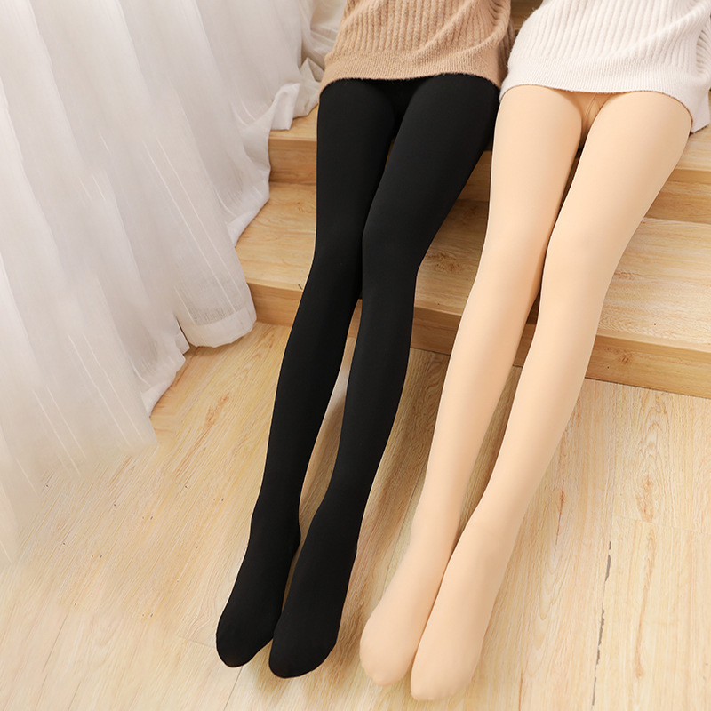 NORMOV Winter Women Thick Leggings Super Stretch Plus Velvet High Waist Legging Skinny Slim Solid Color Warm Leggings For Wome