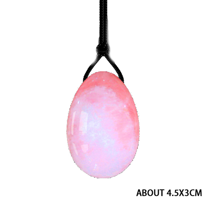 Rose Quartz Yoni Egg Set Vaginal Tightening Love Egg Kegel Exerciser Natural Stone Crystal Yoni Wand Feminine Hygiene Product