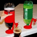 Creative Saver Soda Dispenser Tap Drinking Water Dispense Down Party Dispenser Drink Bottle Bar Coke Upside Q5M9