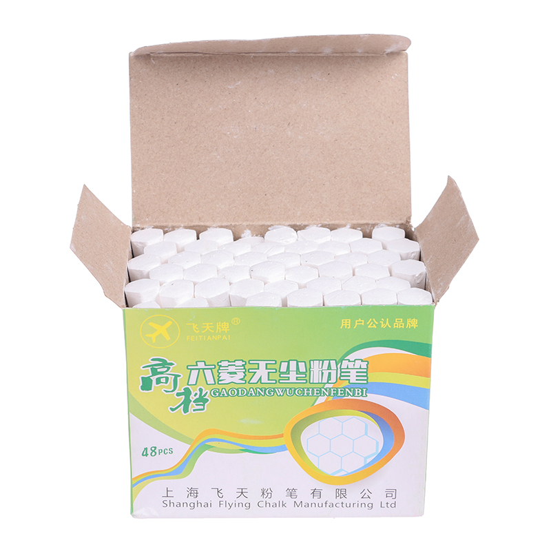 1 Box High Quality White Drawing Chalk For School Education Chalks Stationary Office Supplies Marker White