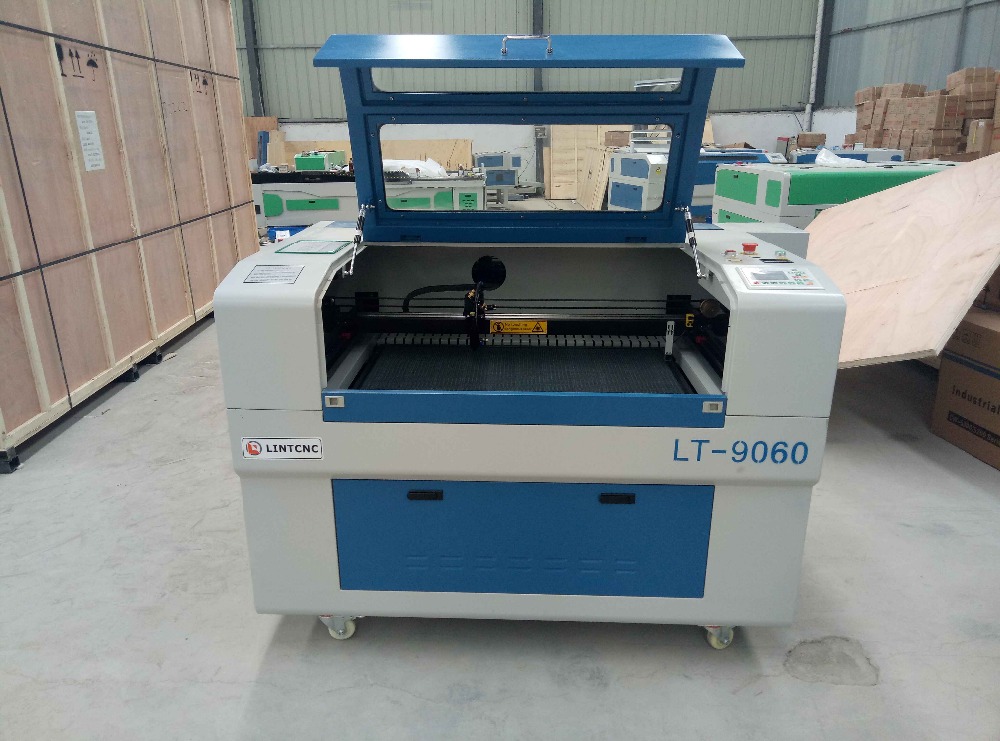 paper bag making machine 60*90cm CO2 laser engraver electric up and down table with auto focus