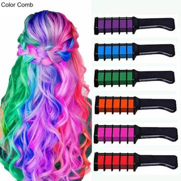 Convenient Non-toxic One-time Mini Hair Color Comb Colorful Dye Cream Kits Temporary Party Cosplay Salon Hair Wax Styling Tool