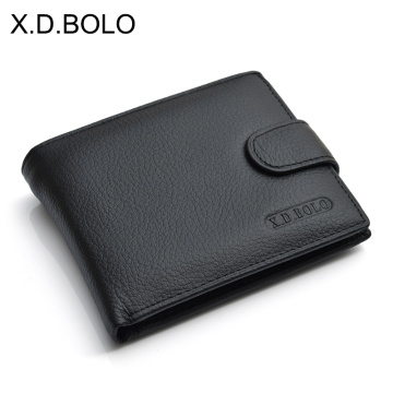 X.D.BOLO Wallet Men Leather Genuine Cow Leather Man Wallets With Coin Pocket Man Purse leather Money Bag Male Wallets Wholesale