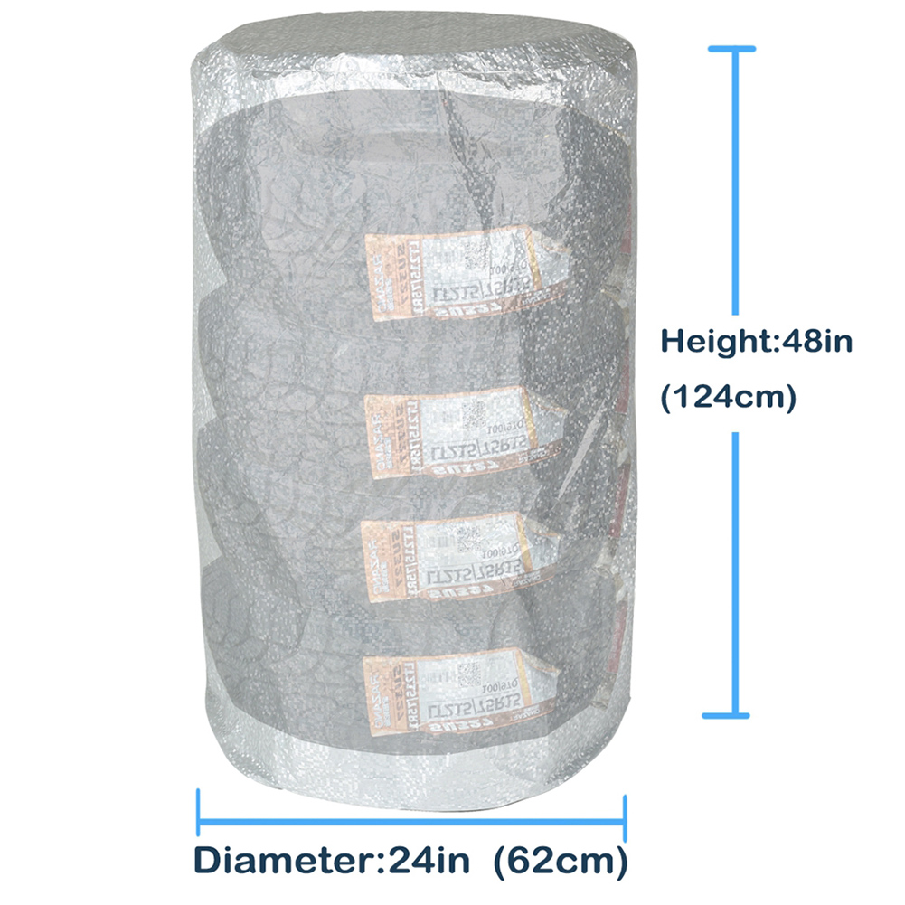 Polyester Car Tire Storage Bag Spare Case Dustproof Four Season Tyre Protective Cover with String Base for 24 inch Tires