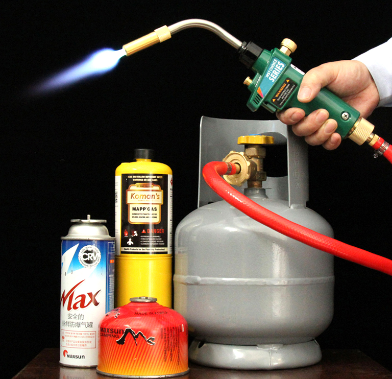 Mapp Gas Welding Torch Ignition Flame Brazing Gun Burner Blowtorch Welding BBQ Heating Quenching HVAC Plumbing Torch