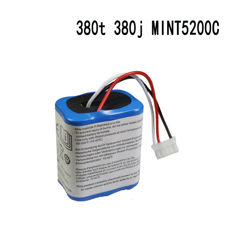 Original 7.2V 2500mAh Battery for iRobot Roomba Braava 380 380T Mint 5200c Ni-MH 2500mAh 2.5Ah 7.2v Rechargeable battery 1Pcs