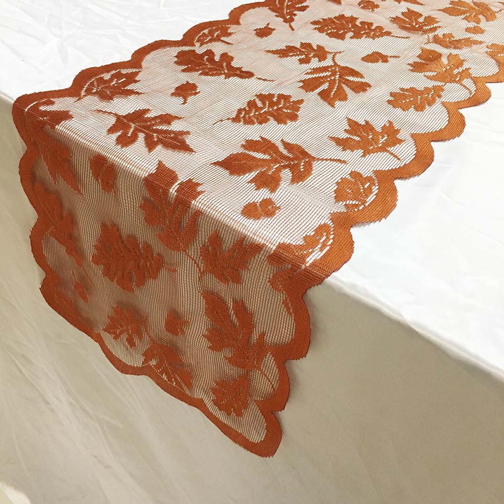 Maple Leaf Lace Table Runner Perfect for Fall Dinner Parties Restaurant Decor For Home Wedding Party Decoration Table Cover