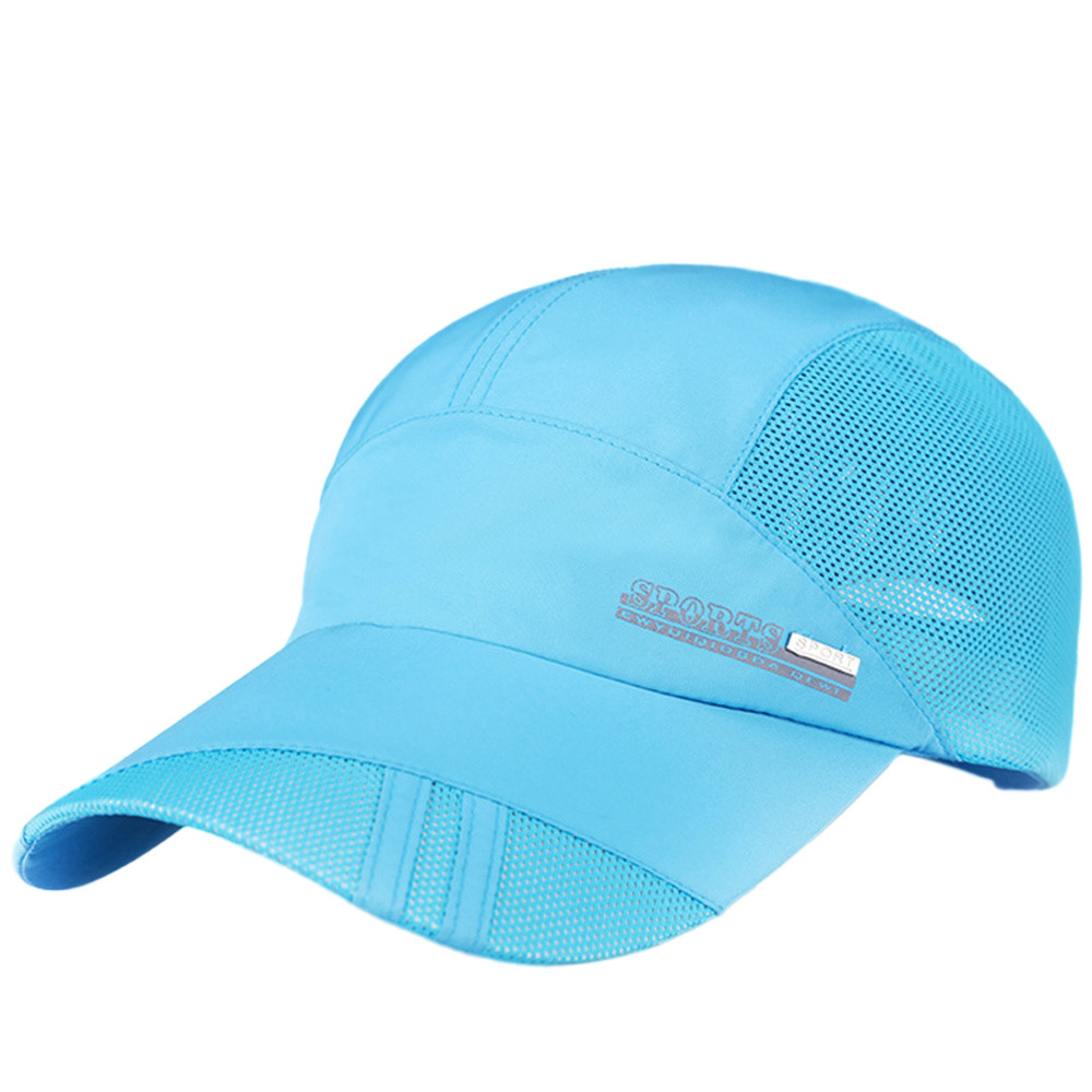Unisex Outdoor Mesh Patchwork Summer Visor Hat Patchwork Summer Breathable Stitching Men Women Baseball Cap Adjustable #LR1