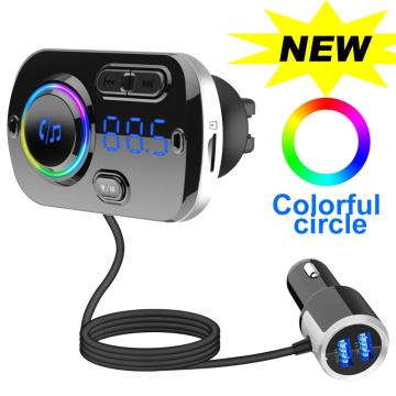 Car FM Transmitter Kit Handsfree Wireless Bluetooth 5.0 Car Kit LCD MP3 Player USB Fast Charge 3.0 Car Accessories FM Modulator