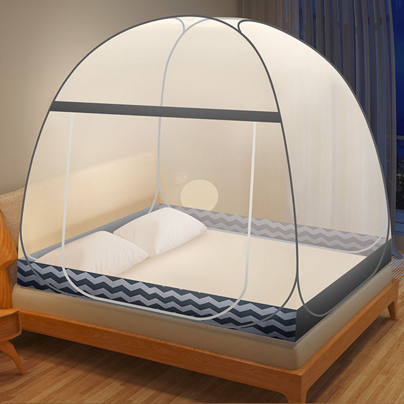 High Quality Encryption Yurt Mosquito Net Summer Child Room Bedroom Bottomless Foldable Bed Tent 1.8m Anti-mosquito Mosquito Bed