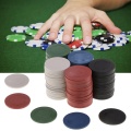 20pcs ABS Poker Chips Casino Baccarat Black Jack Chip Coins Poker Cards Game Mahjong Dice Chips No Face Value Blank Chip