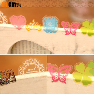 New 2021 Fresh And Lovely Transparent PVC DIY Phone Decoration Stickers For Photo Album Cartoon Diary Sticker