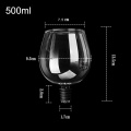 UPORS 500ml Wine Pourer In Bottle Direct To Drinking Creative Glass Cup Transparent Shot Glass Wine Decanter with Cork Bar Tools