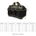 13 16 18 20'' Waterproof Heavy Duty Oxford Tool Bags Storage Organizer Pouch Case Large Capacity Electrician Bag