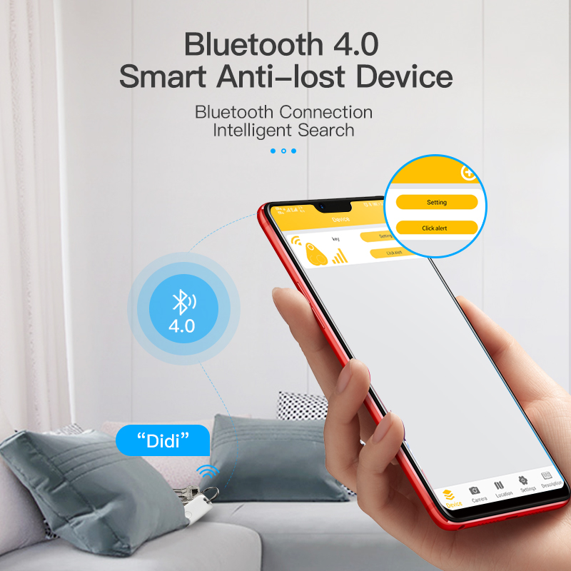 KUULAA Mini Smart Tracker Anti Lost Bluetooth Smart Finder For Kids Key Phones Kids Anti Loss Alarm Smart Tag Key Finder Locator