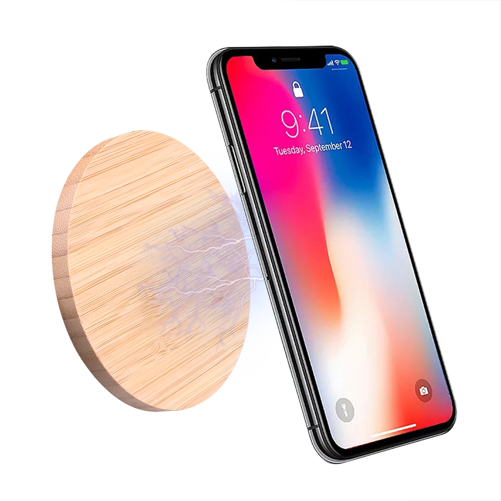 kebidu Wood Universal 5W Wireless Charging Pad For Samsung S8 S9 Fast Charging For IPhone Xs Max XR X 8 Plus QI Wireless Charger