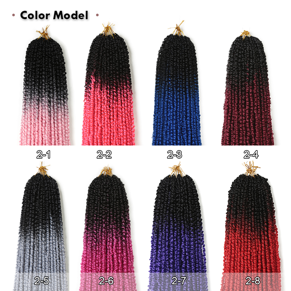 18inch Passion Twist Crochet Braid Hair Extensions Synthetic Omber Braiding Hair Bohemia Style For Black Women Hair Expo City