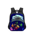 School Bags 13inch Mochila Infantil Games Among Us Printing Reflective Strap for Outside Safety Warning Light Backpacks