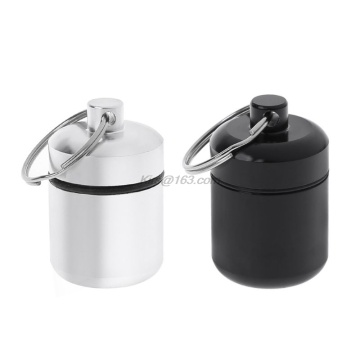 Mini Portable Aluminium Alloy Pill Box Carrying Bottle Case Noise Canceling Hearing Protection Earbuds Earplugs