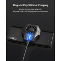 Mobile Phone Cooling Universal Semiconductor USB Rechargeable Cooler Fan Game Pad Holder Radiator Mute Fan For PUBG Mobile