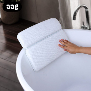 AAG Bathroom SPA soft Pillows Memory Foam bathtub headrest with Suction Cup waterproof Bath Pillows Bathroom Products Home Spa
