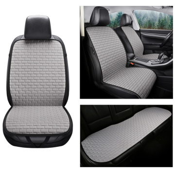 Flax Car Seat Cover Automobile Seat Cushion Pad Mat Protector for Auto Front Rear Car Styling Interior Accessories