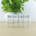 24PCS/lot 30*70mm 30ml Cute Small Glass Bottles Aluminum Caps Glass Tiny Jars Vials Transparent Glass Containers Perfume Bottles