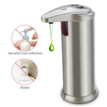 280ml Touchless Liquid Soap Dispenser Stainless Steel Infrared Sensor Automatic Liquid Soap Dispenser for Kitchen Bathroom