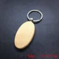 Blank Rectangle Wooden Key Chain DIY Promotion Custom Wood Keychains Key Tags Promotional Gifts free laser logo