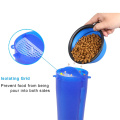 Dog Water Bottle Collapsible Dog Bowl for Travel 2-in-1 Dog Slow Feeder Bowl Water Portable Pet Food Container Outdoor