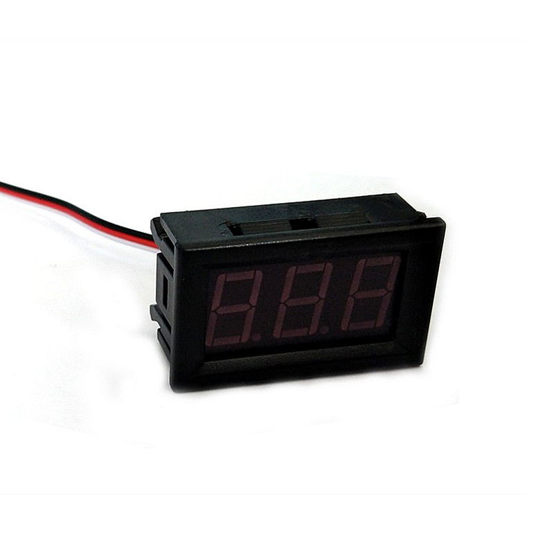 Mini LED Digital DC 0-100V Voltmeter Gauge Voltage Volt Fahrzeuge Panel Meter Red/Blue/Green 12V 24V 48V for Car etc