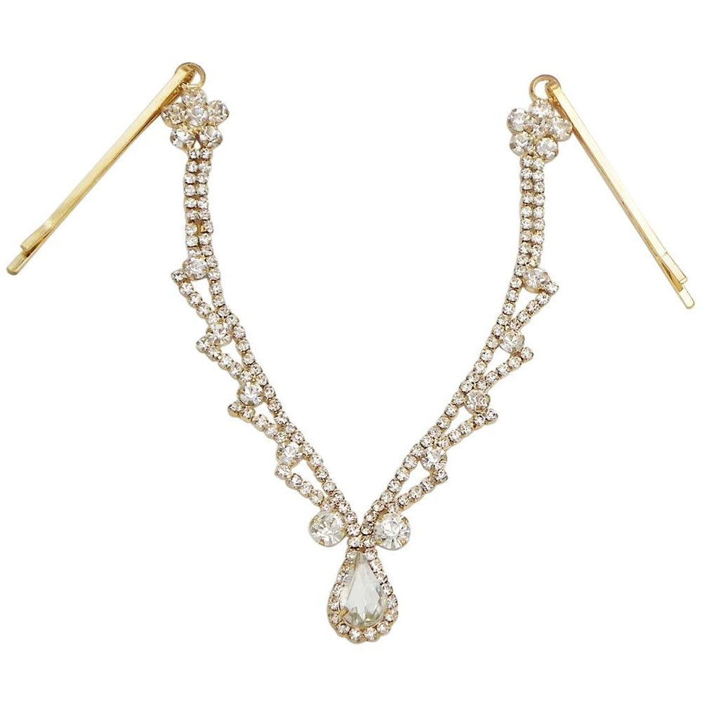 Luxury Wedding Headpiece Crystal Bridal Head Chain Tiara Hair Jewelry for Women Rhinestone Forehead Headband Accessories Gift