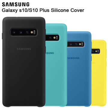 Samsung Official Original Silicone Case Protection Cover For Galaxy S10 X SM-G9730 S10+ S10 Plus SM-G9750 Mobile Phone Housings