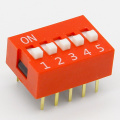 35PCS/LOT Dip Switch Kit In Box 1 2 3 4 5 6 8 Way 2.54mm Toggle Switch Red Snap Switches Each 5PCS Combination Set