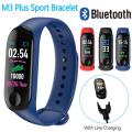 Smart Bracelet M3 Plus Bluetooth 4.0 Heart Rate Blood Pressure Fitness Tracker Waterproof Smart Band Watch Pedometers