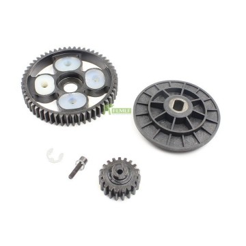 55T / 19T Metal High Speed Gear Kit 58T/16T Metal High Torque Spur Gear Set Fit for 1/5 HPI ROVAN KM BAJA 5B 5T 5SC SS