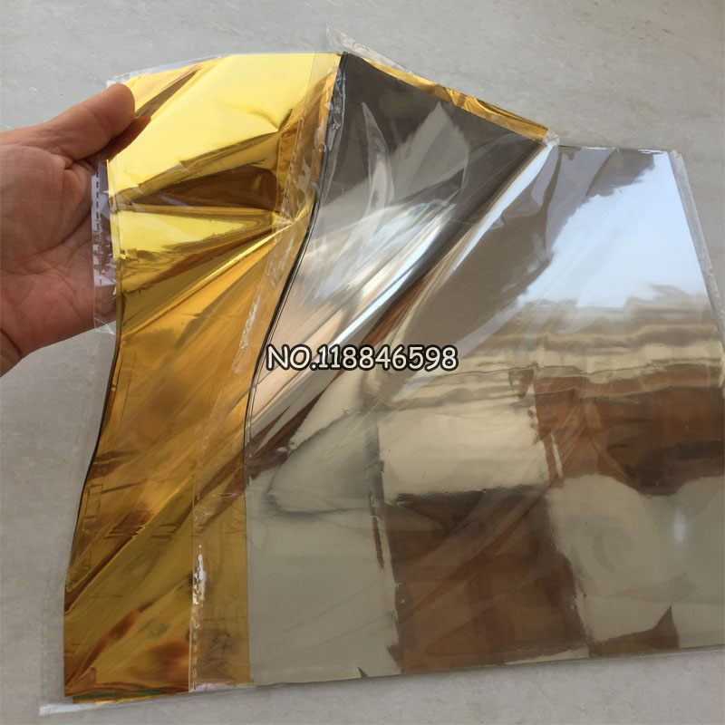 50pcs Gold and Silver Hot Foil Paper A4 Size Two Lots Glossy Beautiful Color