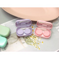 Cute Mini Women Contact Lens Case With Mirror Women Colored Contact Lenses Box Eyes Contact Lens Container Eyewear Accessories