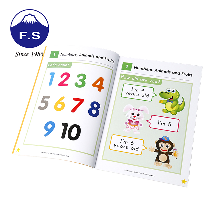 Perfect Binding Colorful Children Story Softcover Book