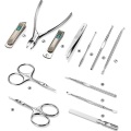 MR.GREEN Manicure Set kit Pedicure Scissor Cuticle Utility Nail Clipper Nail Care Tool Sets 12Pcs for Girl Women Lady Men Gift