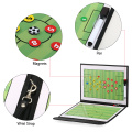 Foldable Football Soccer Magnetic Tactic Board Coaching Strategy Board with Marker Pieces and 2-in-1 Pen Football Training