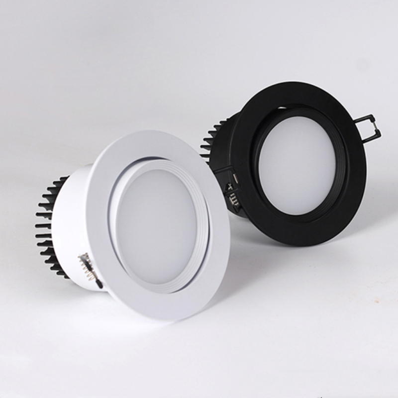 Led Downlight Dimmable lamp 3W 5W 7W 9W12W 15w cob led spot 220V/110V ceiling recessed downlights round panel light
