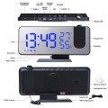 LED Digital Alarm Clock Table clock Electronic Desktop Clocks USB Wake Up FM Radio Time Projector Snooze Function digital watch