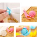 5Pcs/Set Random Color Cute Snail Shape Silicone Tea Bag Clips Holder Tableware Tea Pot Decoration Drinkware