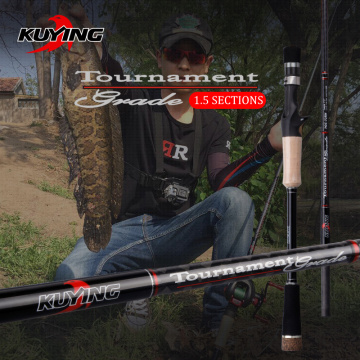 KUYING Tournament 1.77m 2.16m 1.5 Sections Super Hard XH Carbon Casting Fishing Rod Medium Fast Action Fish Pole For Snakehead